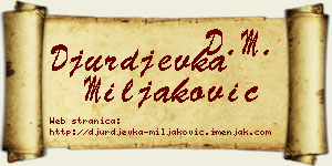 Đurđevka Miljaković vizit kartica